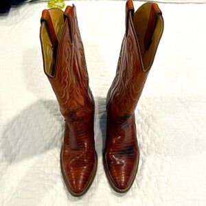 Vintage Justing Cowboy Boots size 9.5